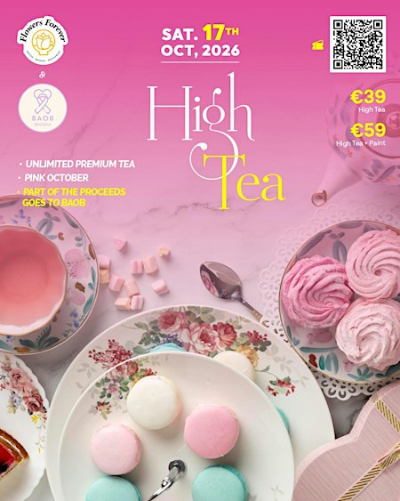 Pink October High Tea  | Tea, Treats & Paint