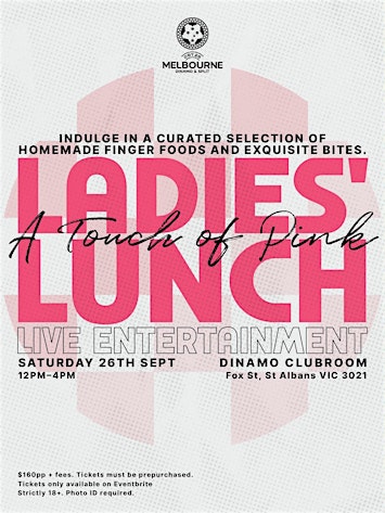 Ladies Lunch 'A touch of pink!' - CST2026 Melbourne