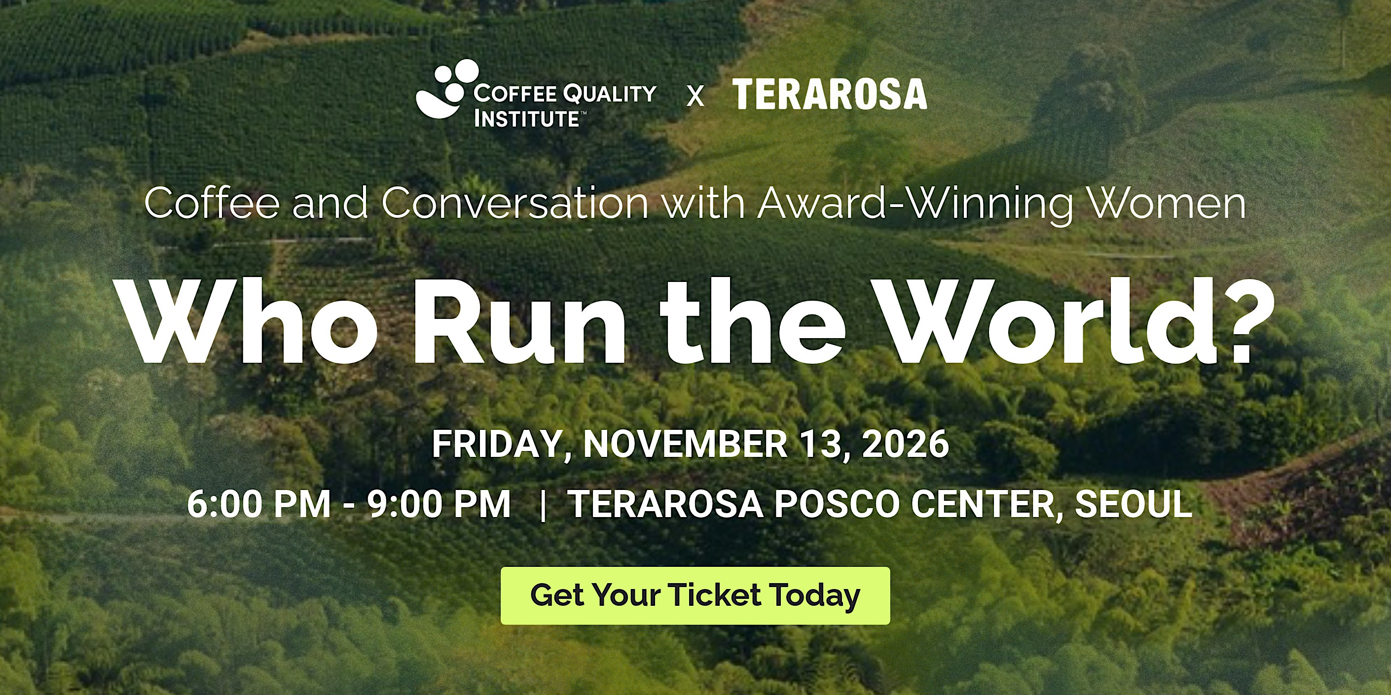 Who Run the World?: Coffee and Conversation with Award-Winning Women