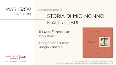 Presentazione di "Storia di mio nonno e altri libri"