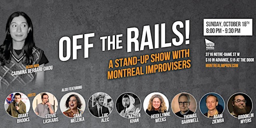 OFF THE RAILS! A Stand-Up Show with Montreal Improvisors