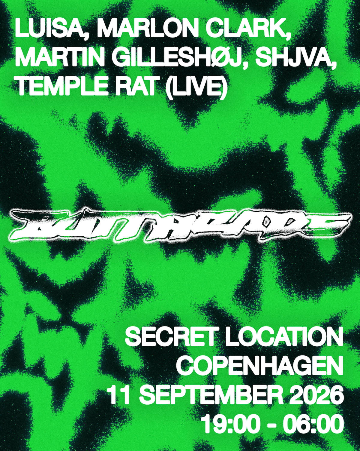 Buttheads Label Party with Luisa, Marlon Clark, Shjva, Temple Rat (live) and Martin Gilleshøj