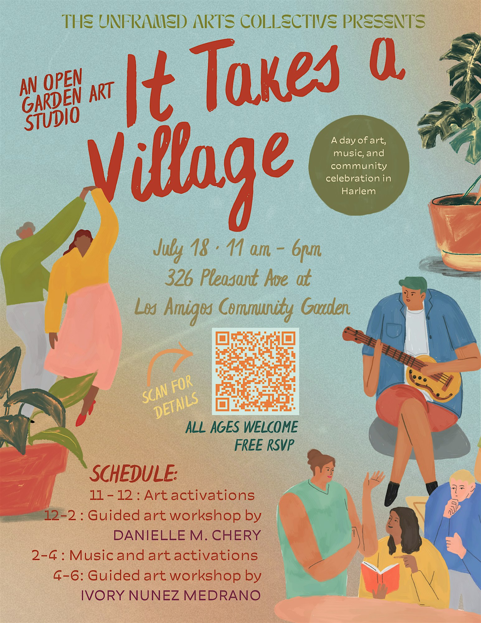It Takes a Village - An Open Garden Art Studio
