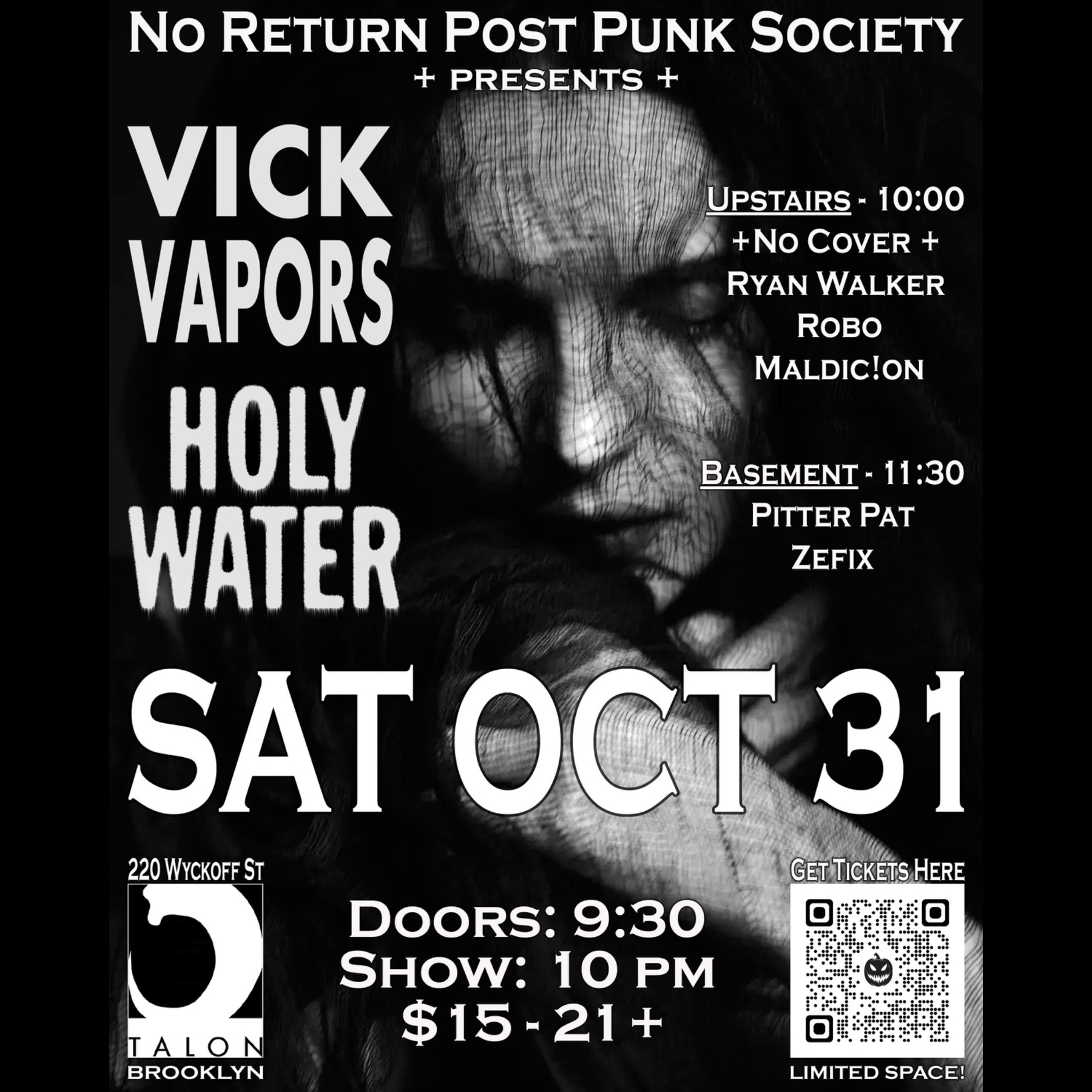 Vick Vapors and Holy Water Live Halloween Show