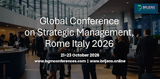Global Conference on Strategic Management, Rome Italy 2026