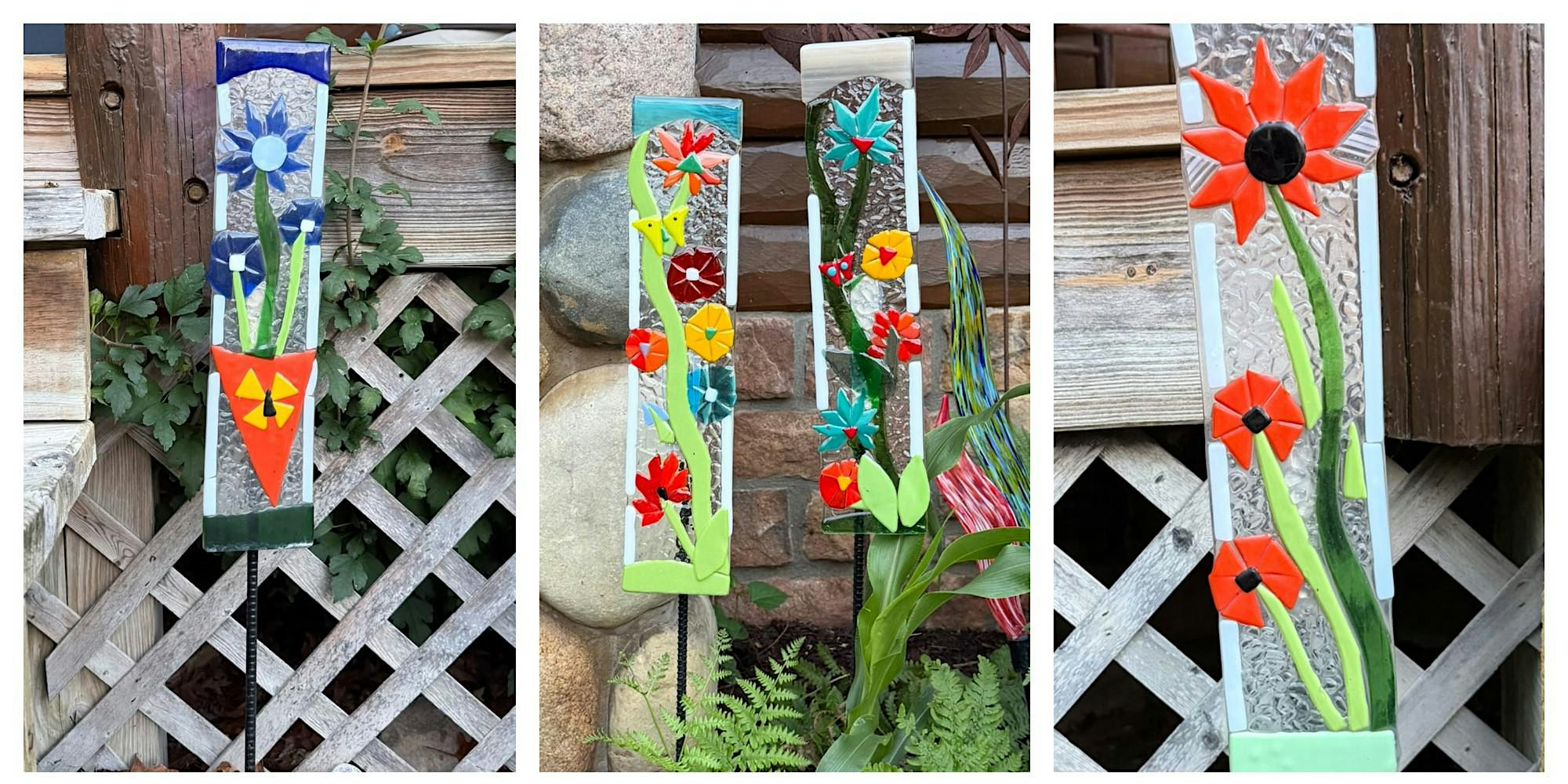 Majestic Fused Glass Garden Stake Workshop - Garden City