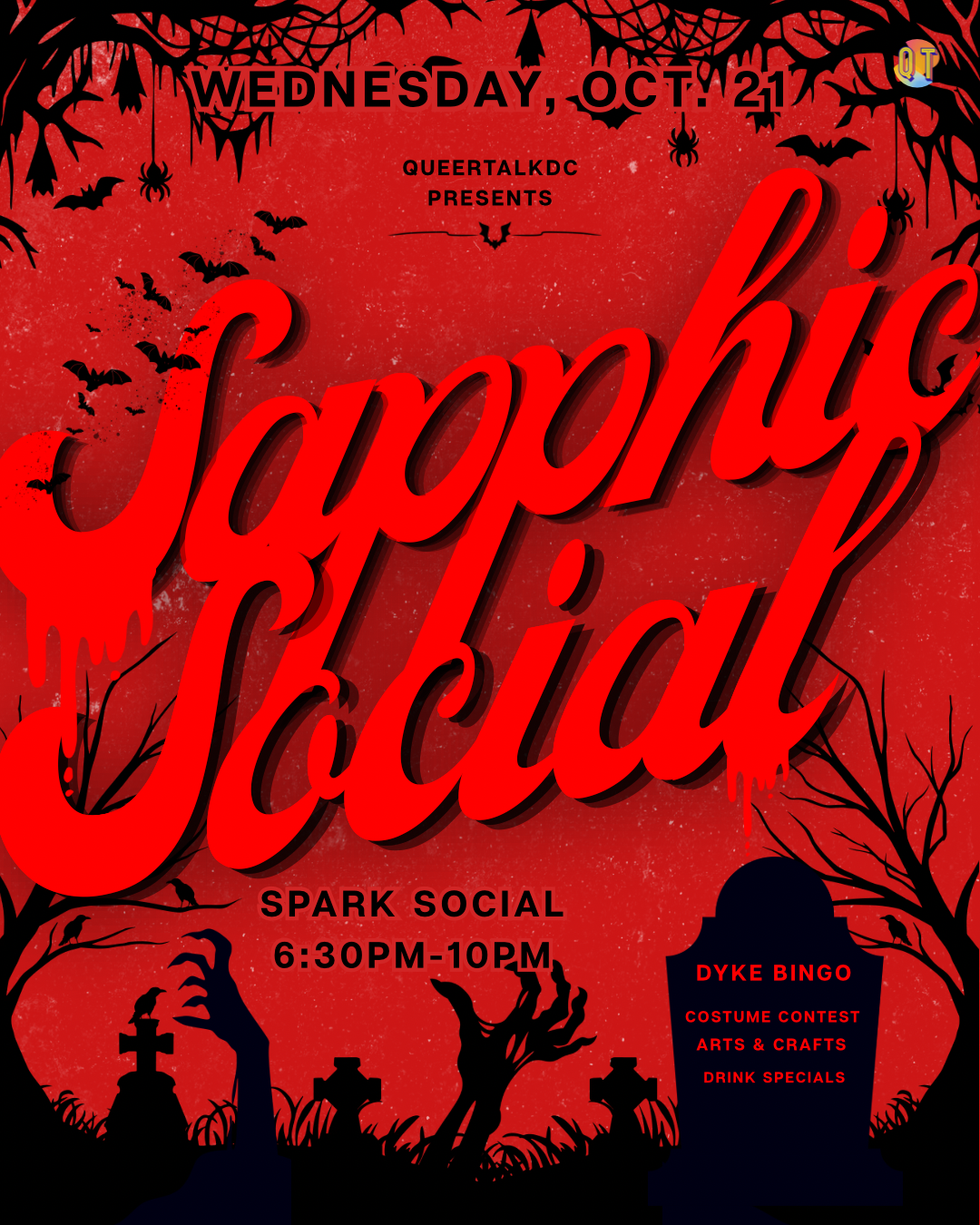 Sapphic Social:  Spooky edition