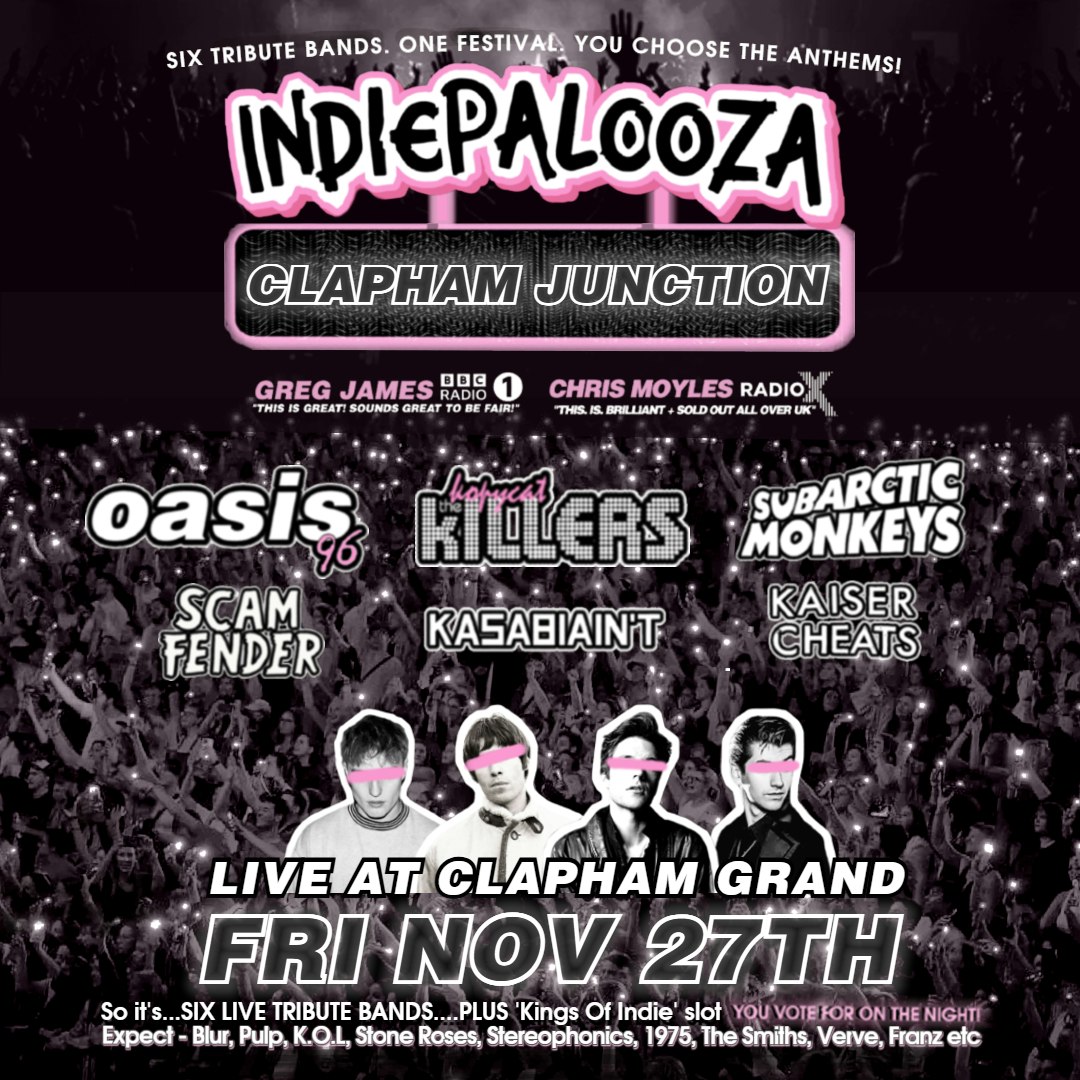 Indiepalooza Festival:  Kopycat Killers v Scam Fender v Subarctic Monkeys v Oasis96