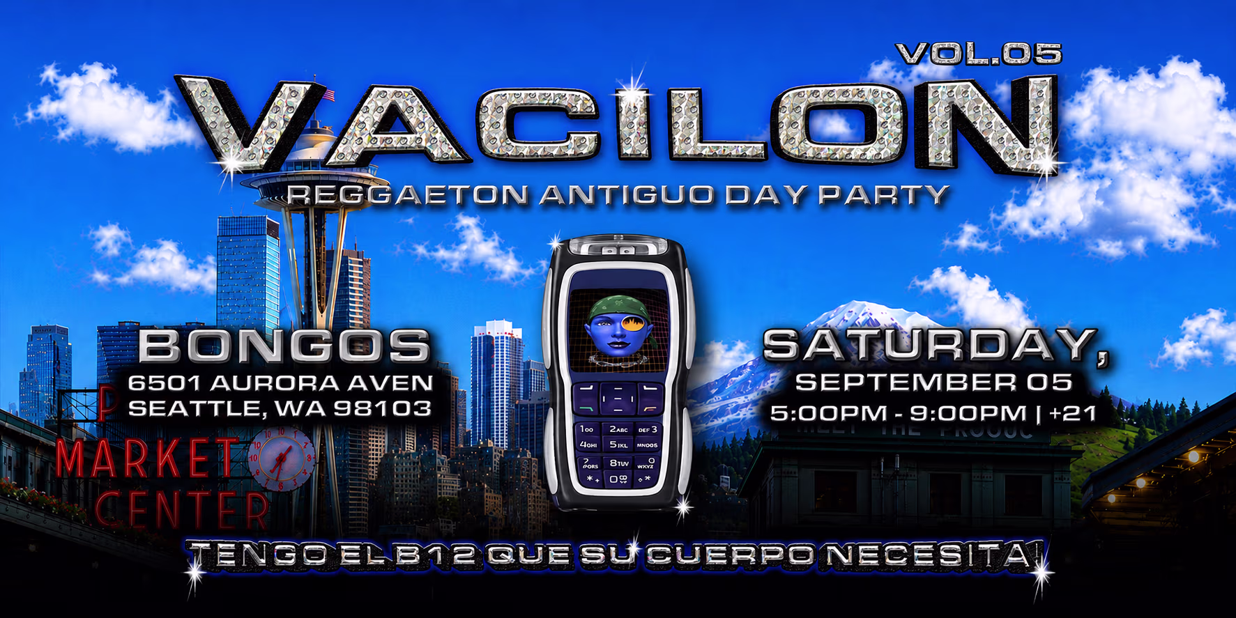 Vacilon In Seattle (Reggaeton Old School Day Party)
