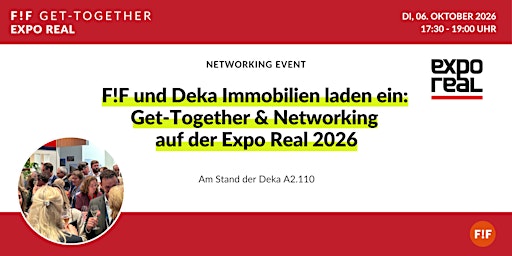 F!F Get-Together & Networking auf der Expo Real 2026