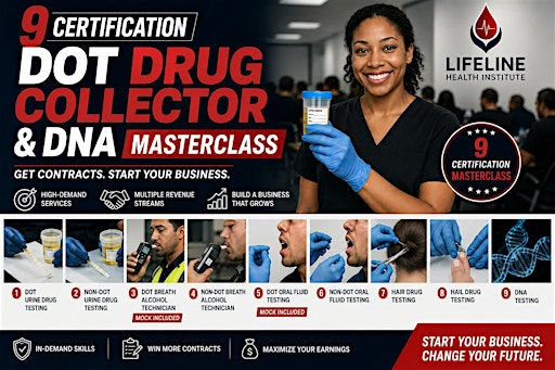 9-Certification DOT Mobile Drug Testing & DNA Masterclass - DALLAS, TX