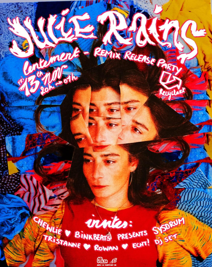 Julie Rains & friends ~ Lentement Remix Release