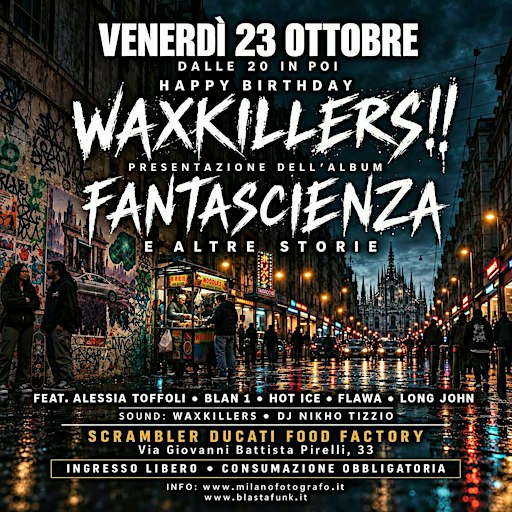 WAXKILLERS X SCRAMBLER DUCATI FOOD FACTORY