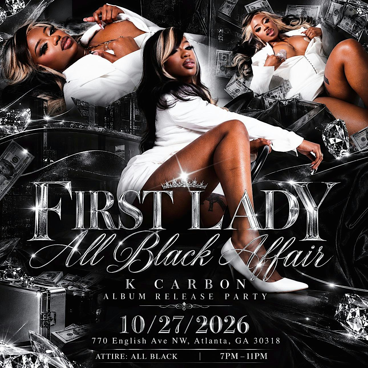 First Lady All Black Affair - K CARBON ALBUM RELEASE PARTY