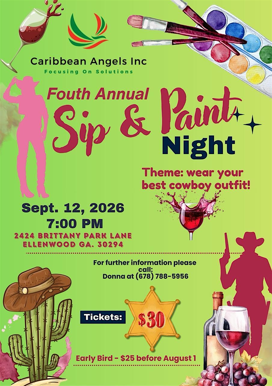 Caribbean Angels Fourth Annual Sip & Paint