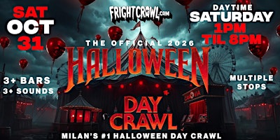 The Fright Crawl | Milan Halloween Day Bar Crawl 2026 | Sat, Oct 31