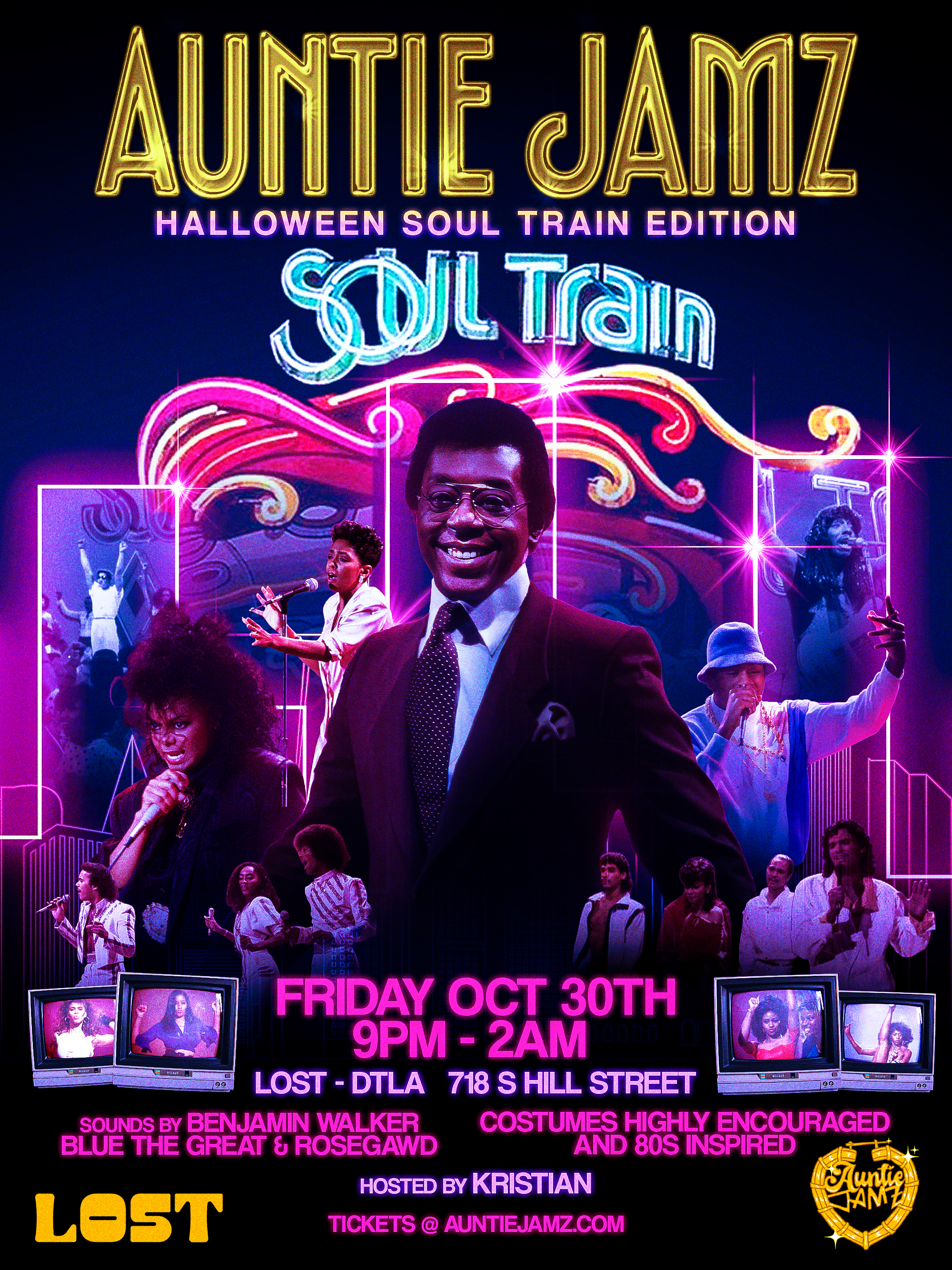 Auntie Jamz Halloween:
Soul Train Edition