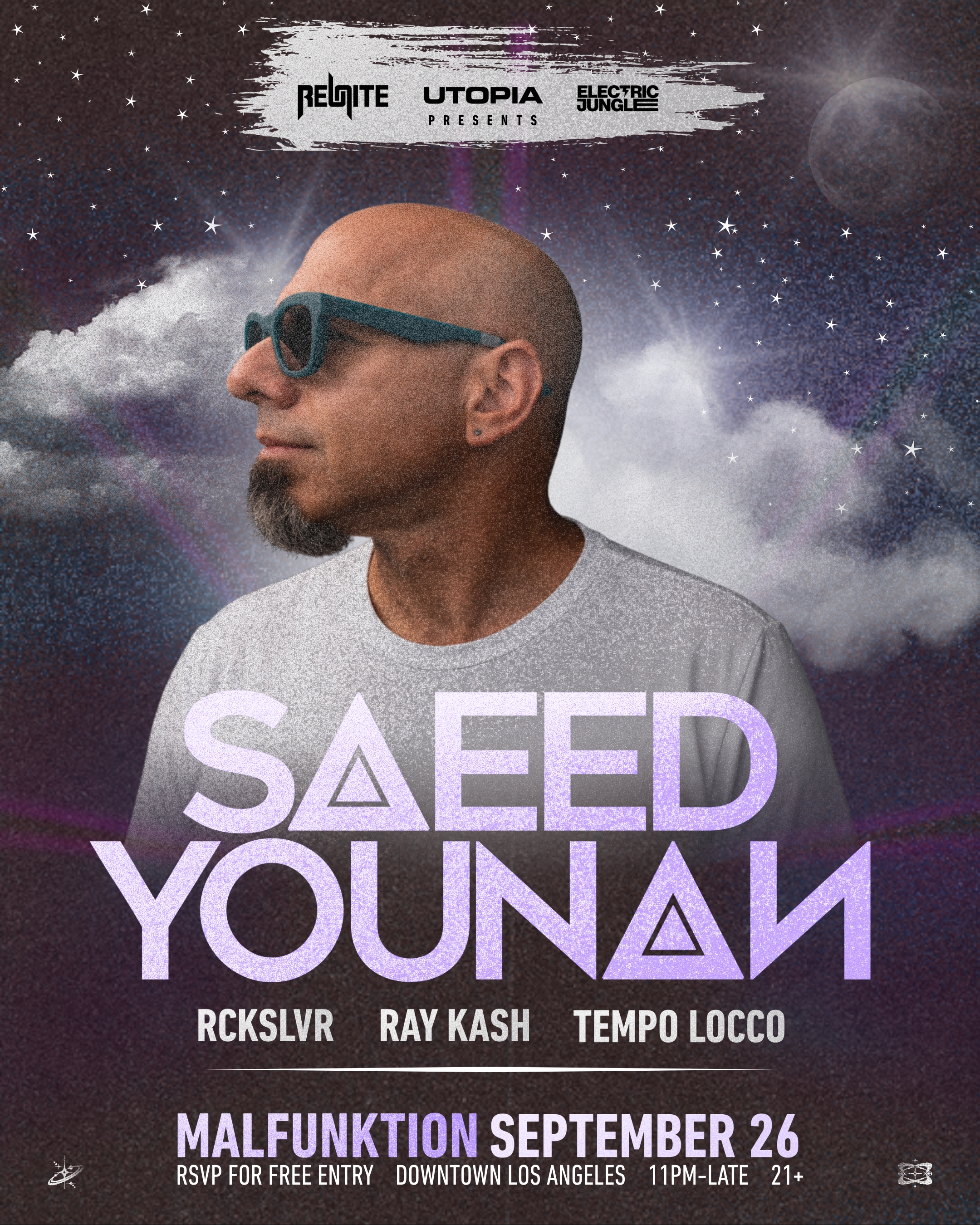 Utopia Presents: MALFUNKTION - SAEED YOUNAM + SURPRISE GUEST DJs