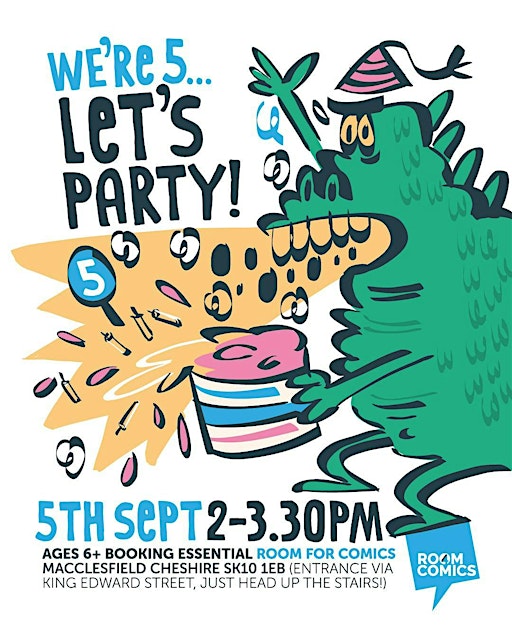 LET'S DRAW! Saturday Cartoon Art Club! 5th Birthday BASH!