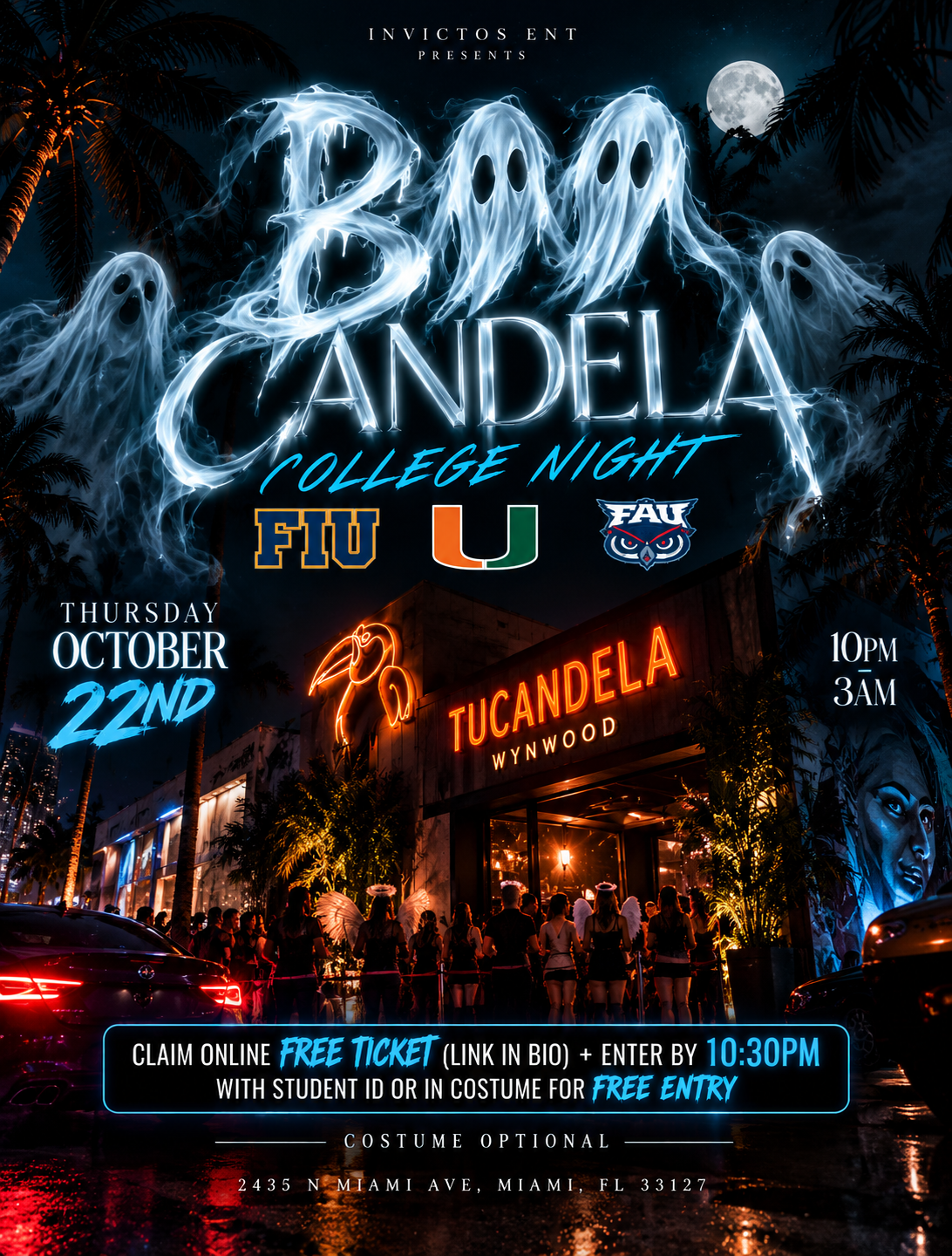 BOO-CANDELA COLLEGE NIGHT
