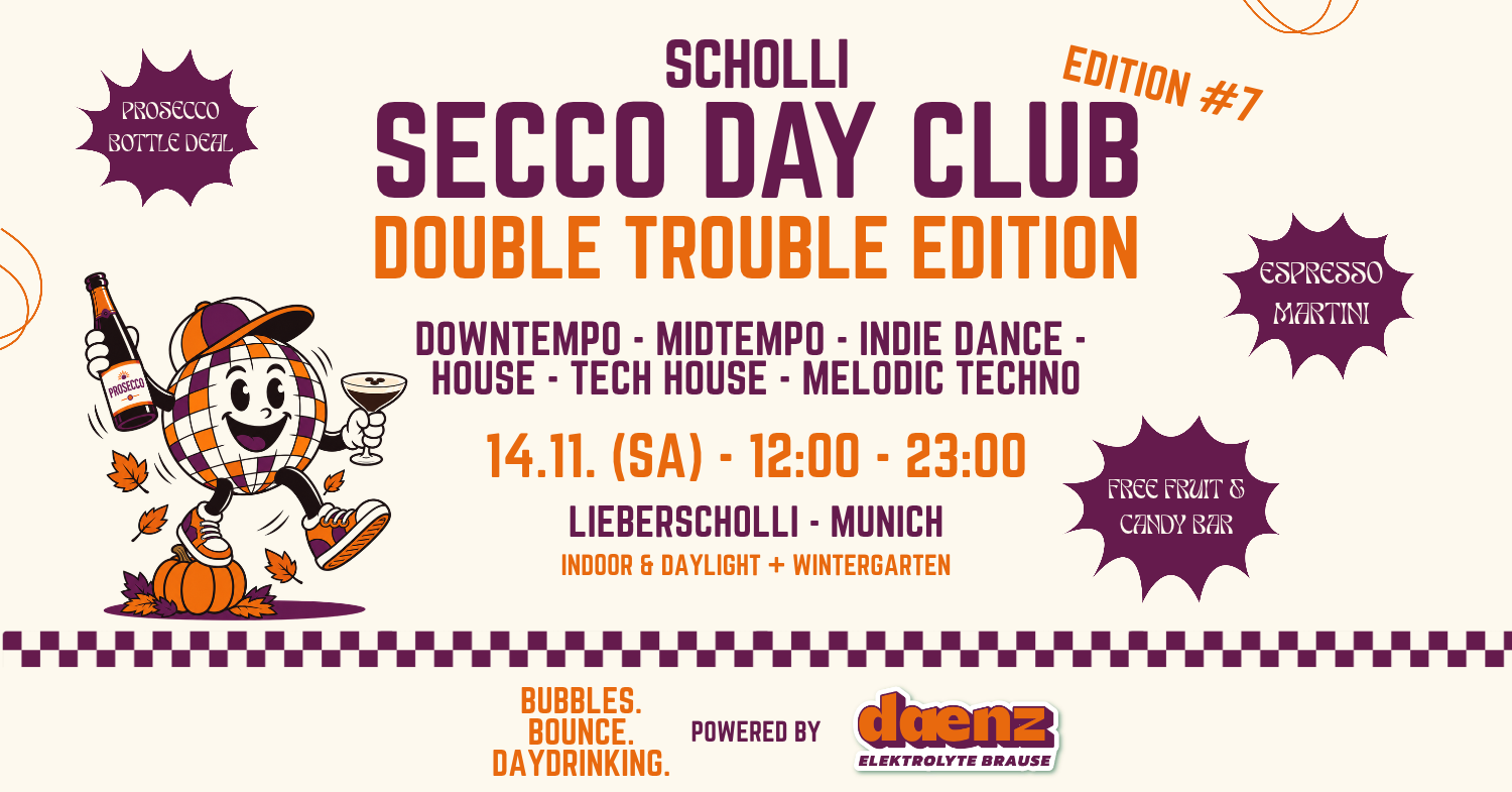 SECCO DAY CLUB - DOUBLE TROUBLE EDITION powered by daenz