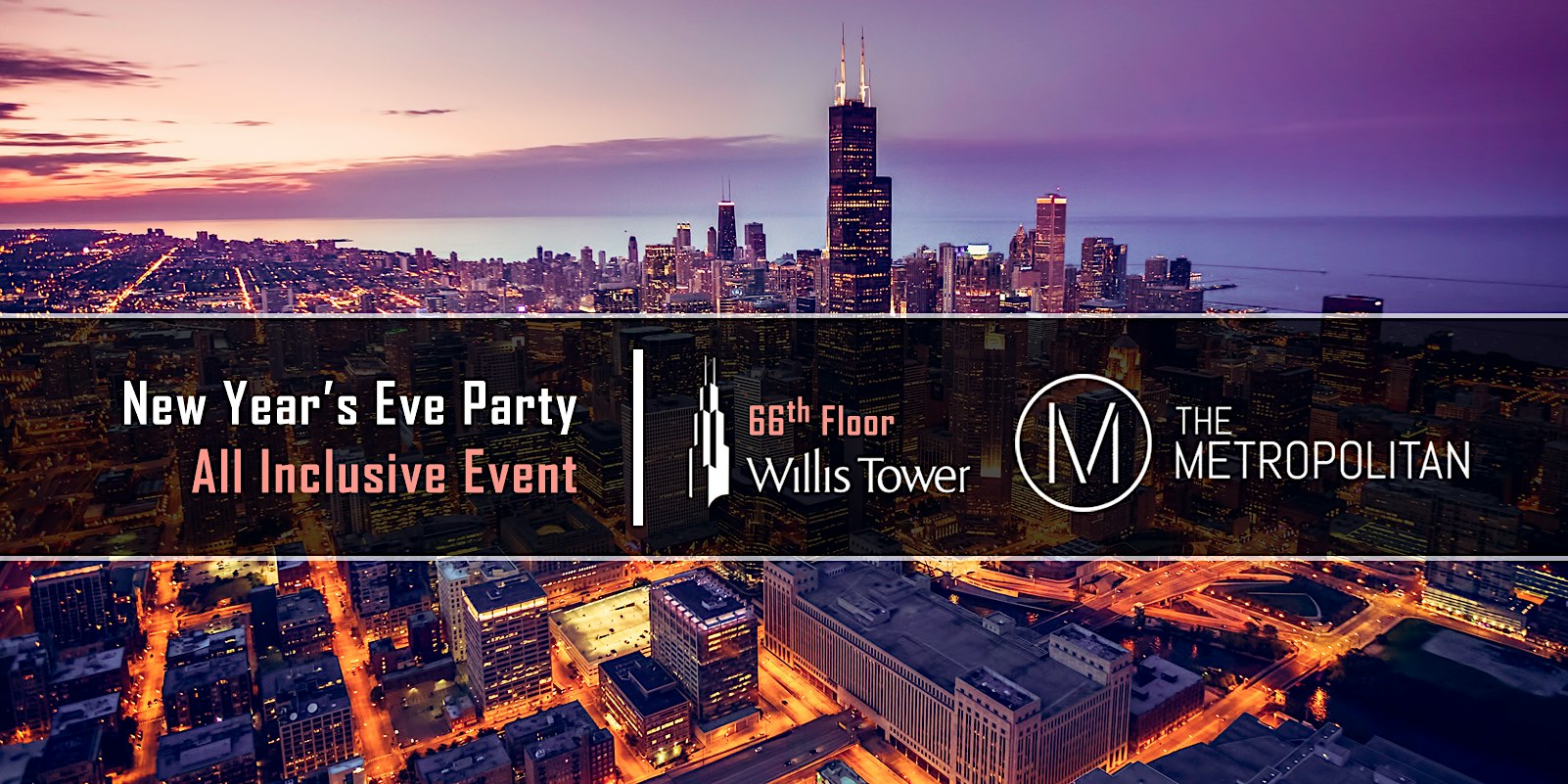 New Year's Eve Party 2027  at The Metropolitan - 66th Floor of Willis Tower