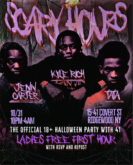 SCARY HOURS THE OFFICIAL 18+ HALLOWEEN PARTY WITH 41 😈