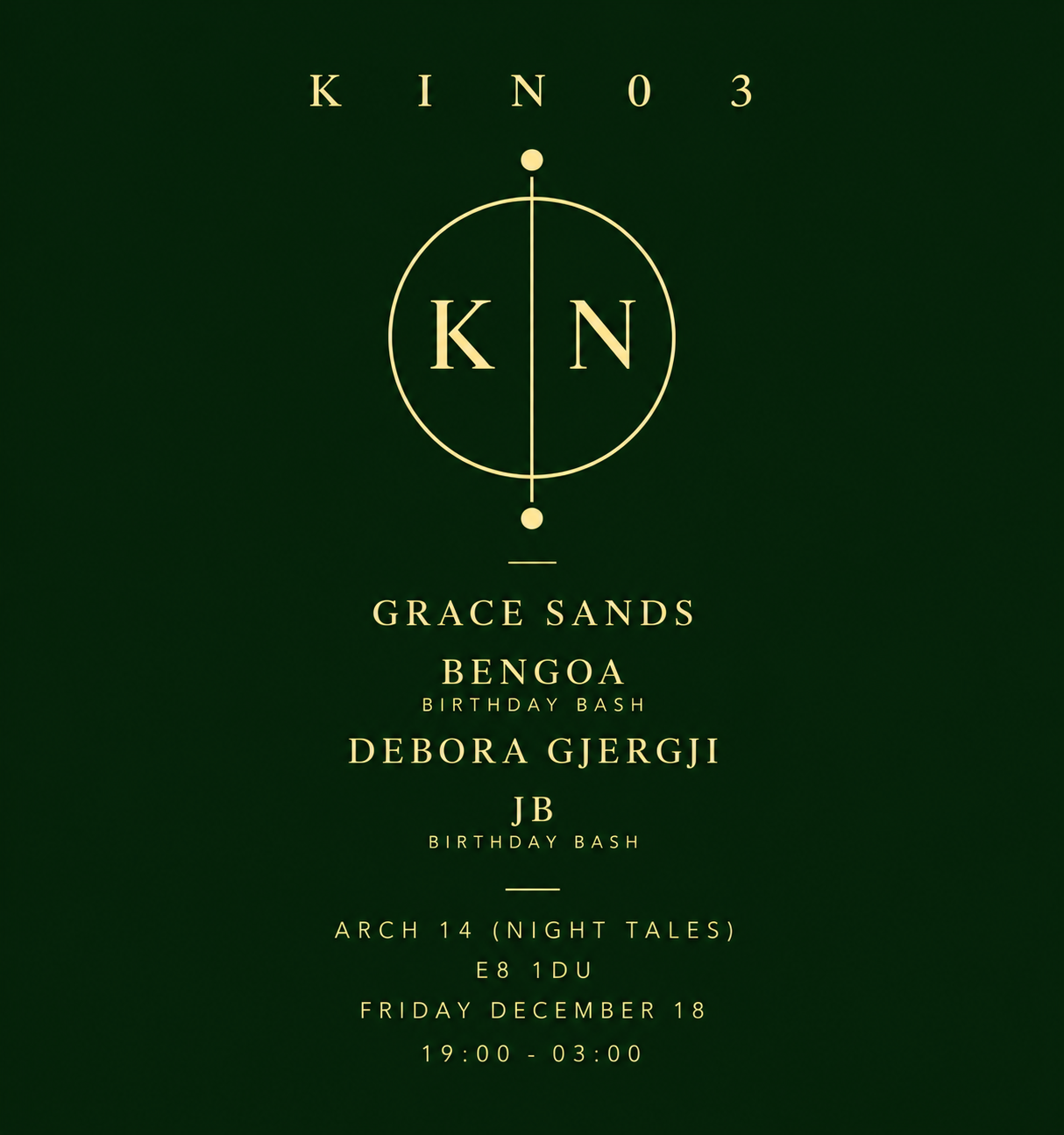 K I N 0 3 // Grace Sands // Bengoa // Debora Gjiergji // JB