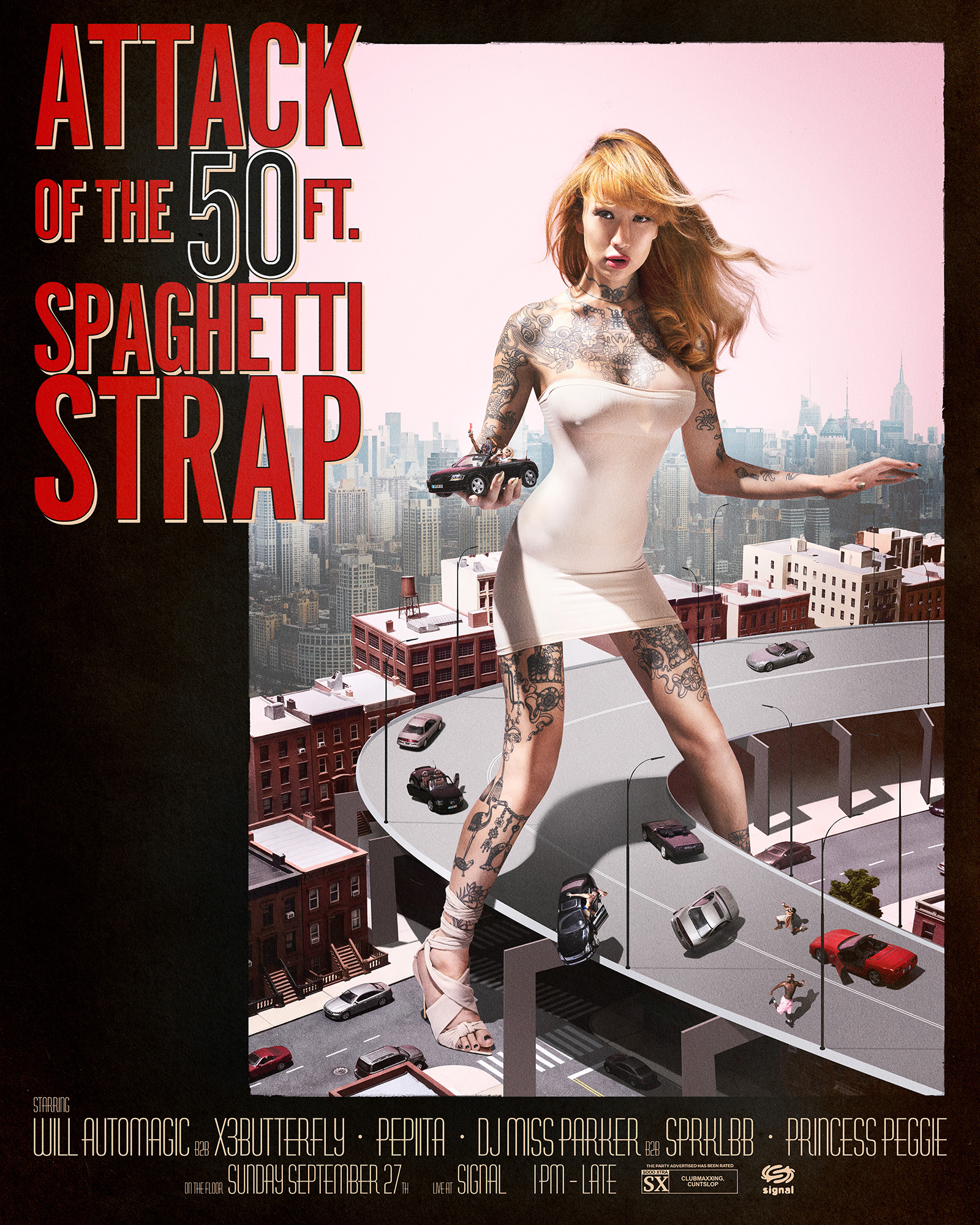 Spaghetti Strap: x3butterfly b2b Will Automagic, DJ Miss Parker b2b SPRKLBB, Princess Peggie
