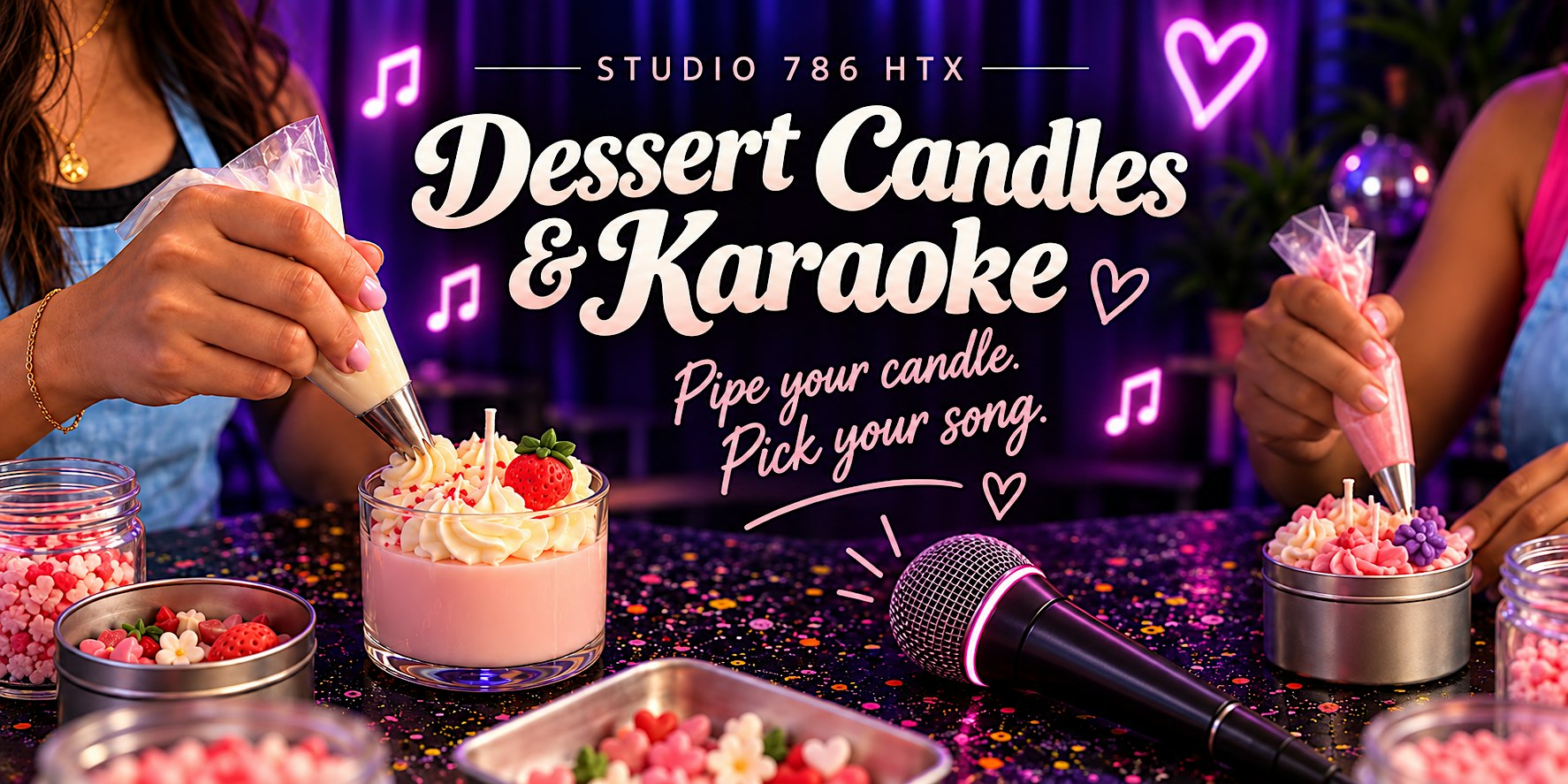 Dessert Candles & Karaoke