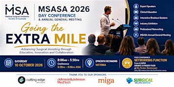 Going the extra mile - MSASA Day Conference 2026