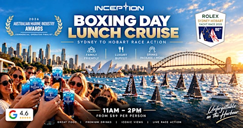 Inception Cruises | Sydney to Hobart Yacht Race Boxing Day Cruise