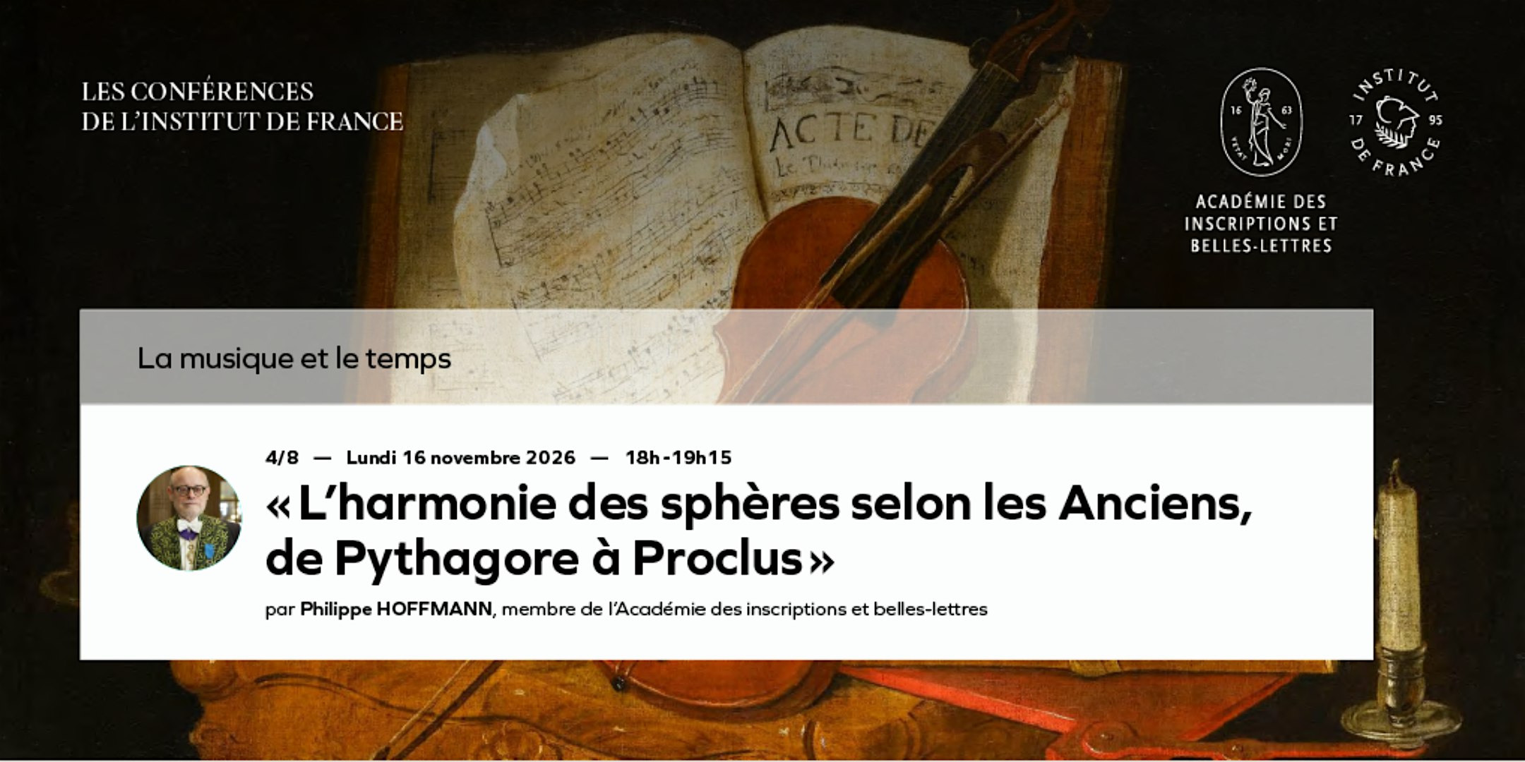 « L'harmonie des sphères selon les Anciens, de Pythagore à Proclus »