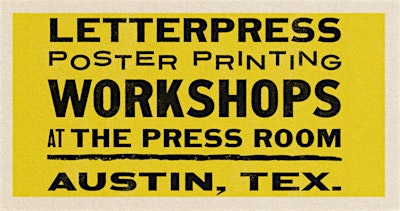 Letterpress Poster Printing Workshop