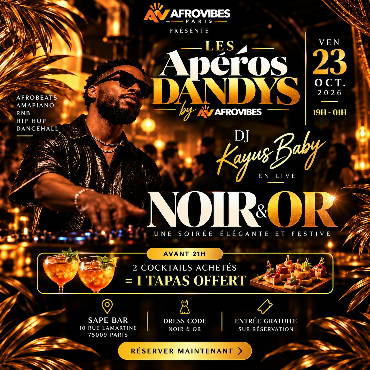 Les Apéros Dandys - Édition Noir & Or