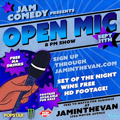 Jam in the Van Open Mic September 21st - Los Angeles