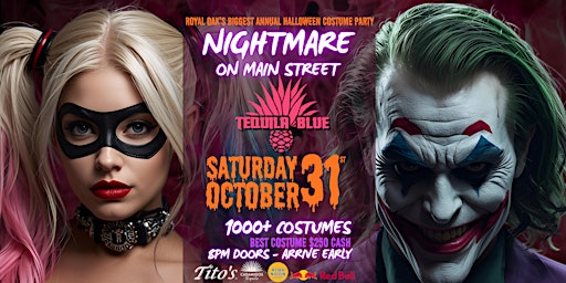 NIGHTMARE ON MAIN STREET HALLOWEEN COSTUME PARTY @ Tequila Blue Nightclub