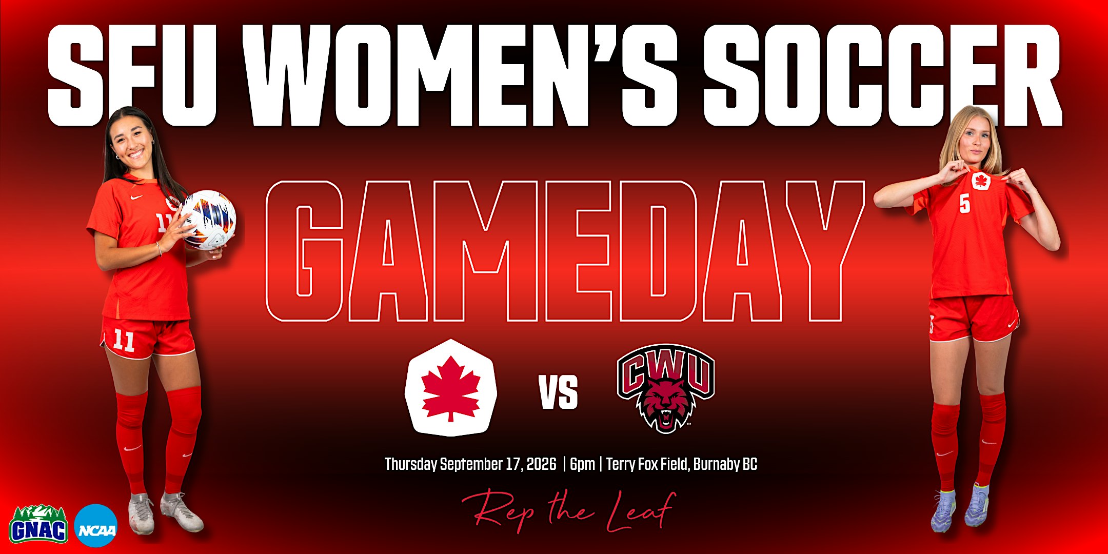 SFU Women's Soccer vs. Central Washington University