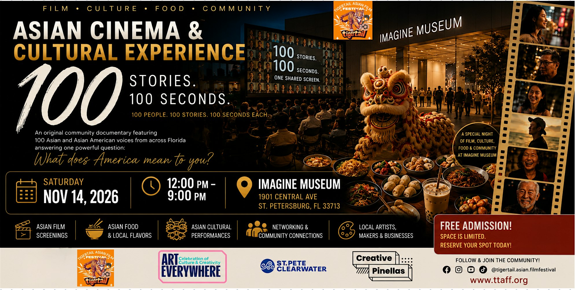 Asian Cinema & Cultural Experience: 100 Stories, 100 Seconds