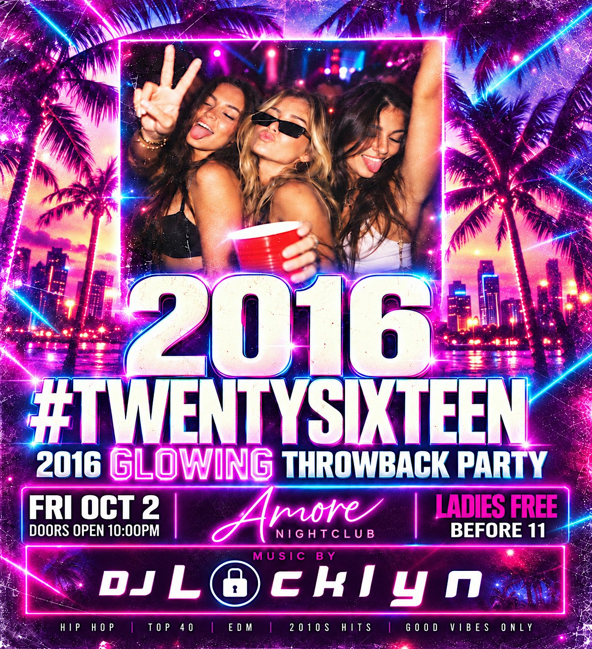 TwentySixteen Glowing Throwback Party  | Oct 2nd Fri