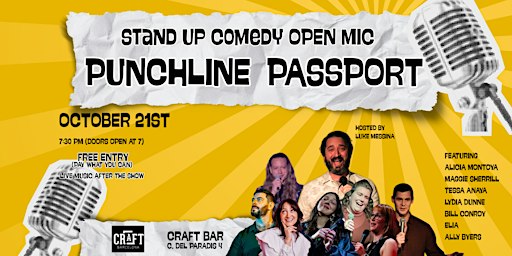 Passport Punchline: English Comedy Night at Craft Bar