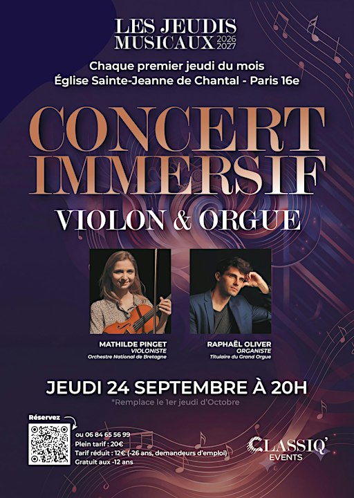 Concert immersif violon et orgue