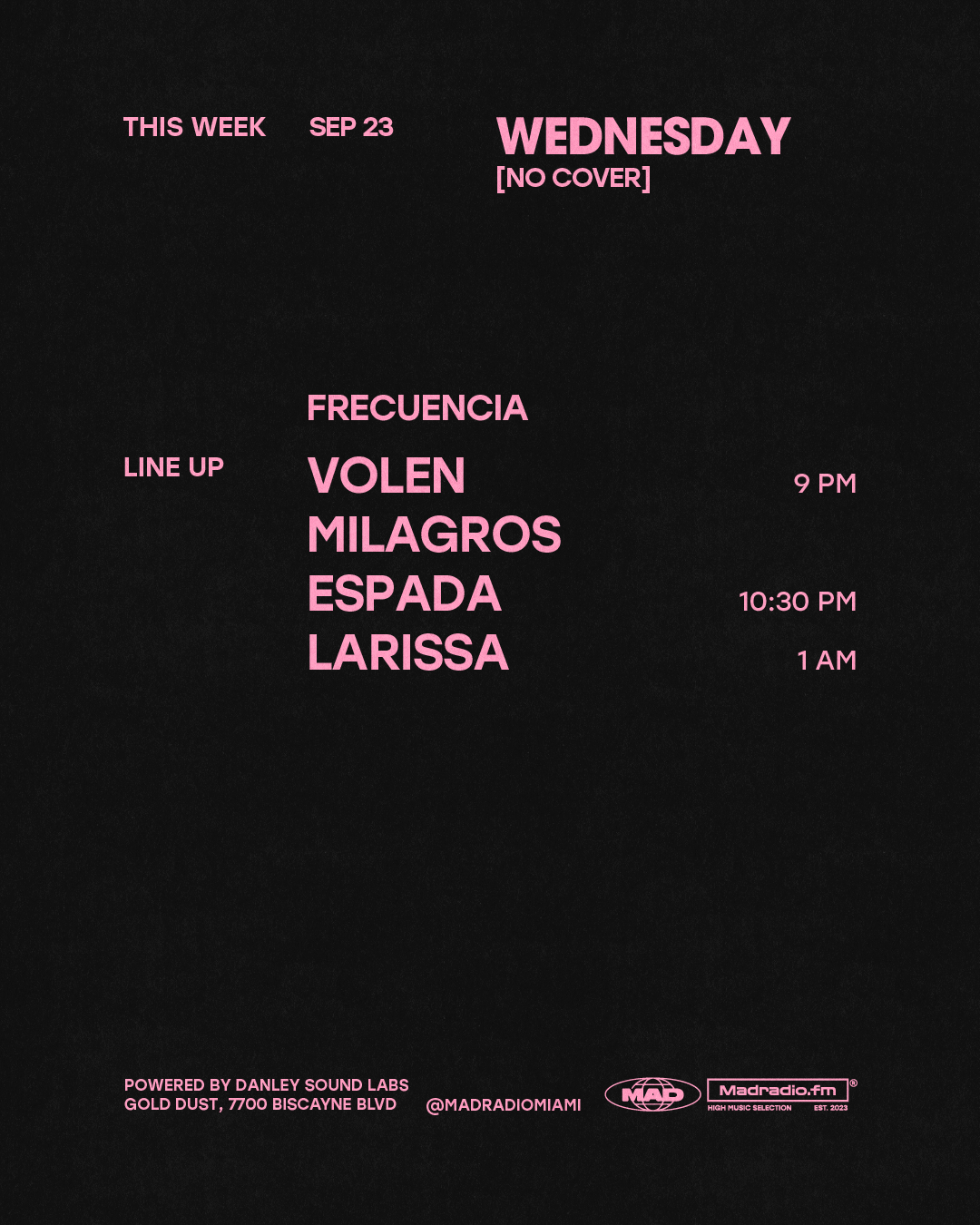 FRECUENCIA: VOLEN / MILAGROS ESPADA / larissa