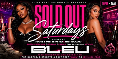 CLUB BLEU SATURDAYSLADIES FREE B4 11 WITH RSVP