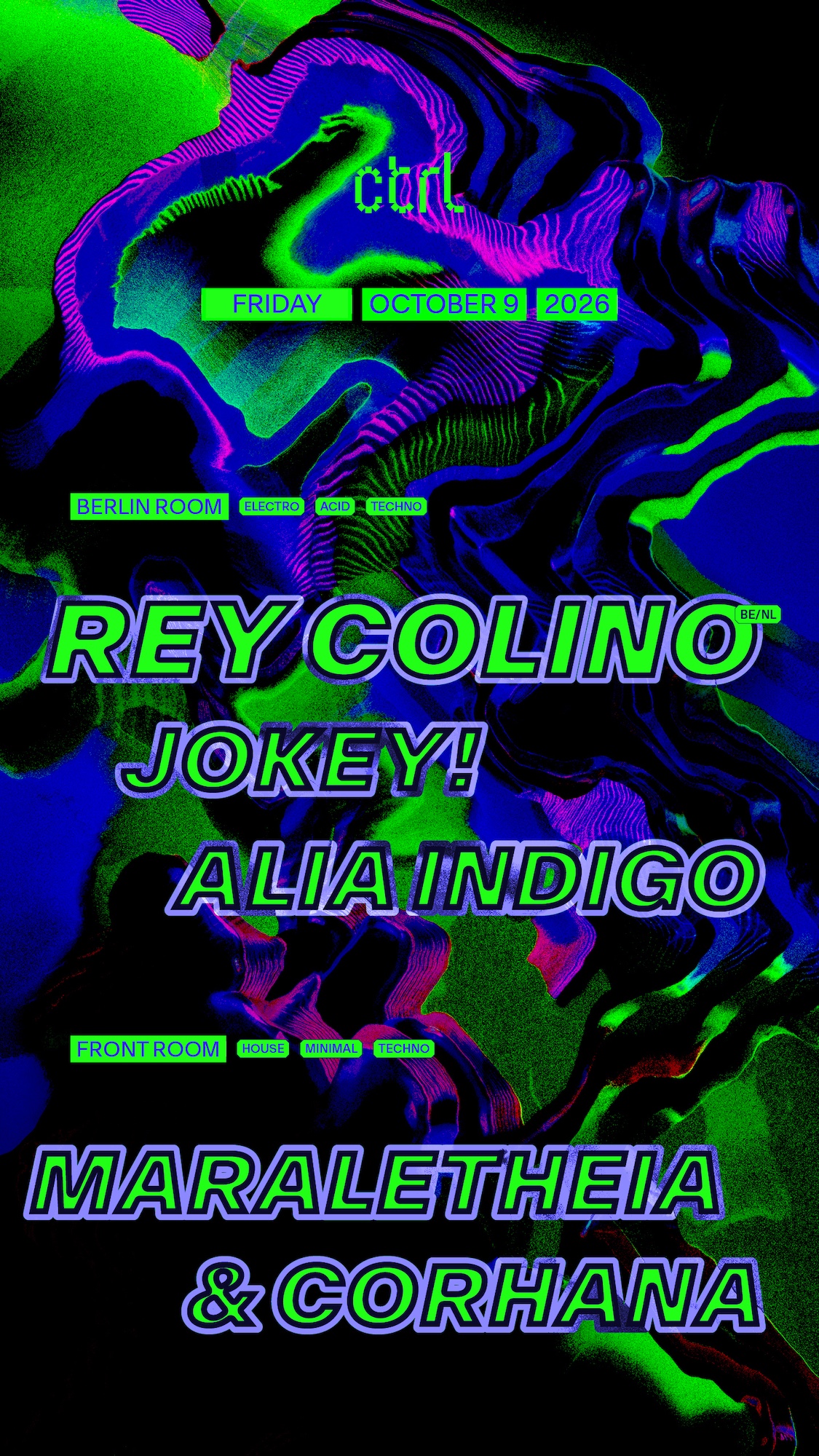 Rey Colino [BE/NL], Jokey!, alia indigo, Maraletheia & Corhana