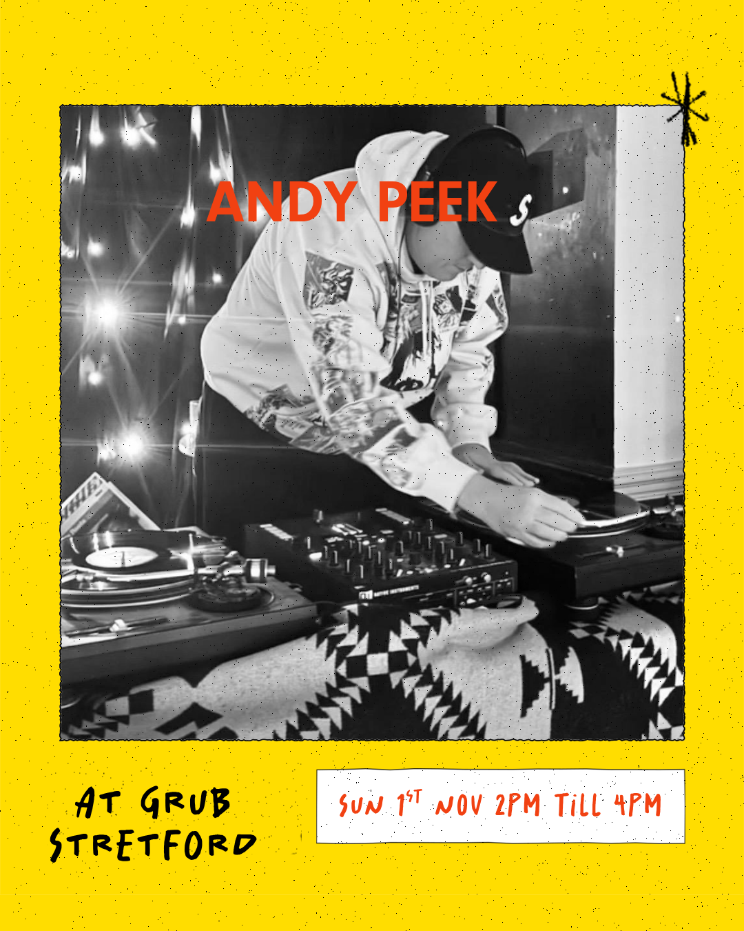 GRUB Stretford: Andy Peek (DJ Set)