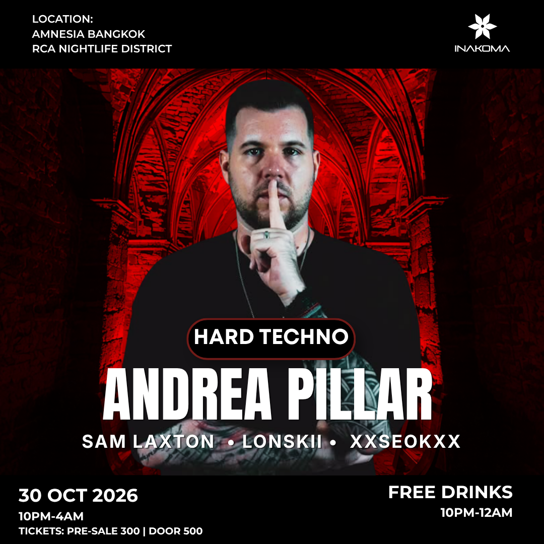 Hard Techno Rave feat. Andrea Pillar - FREE Drinks by INAKOMA