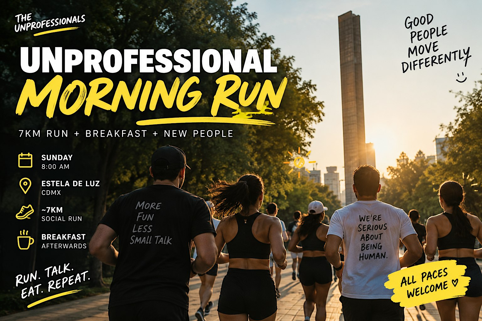 Free Social Run CDMX — 7KM Run + Breakfast