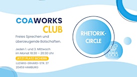Rhetorik-Circle - 2x monatlich: Intensiv-Training und indiv. Coaching