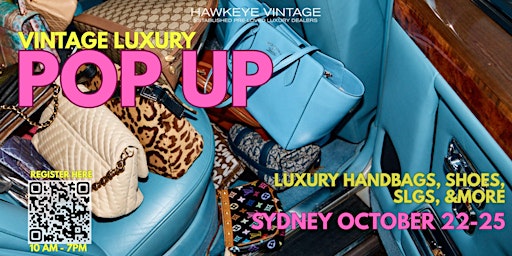 Luxury Designer Brands Pop-Up Sale Sydney October 22nd - 25th